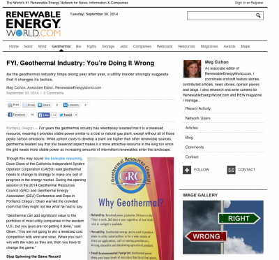 REW on why geothermal tactics need to change in the U.S.