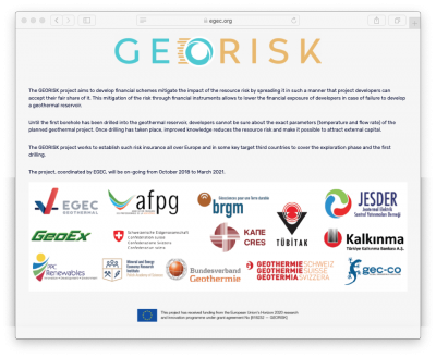 GEORISK Webinar Recording – Geothermal risk assessment and mitigation