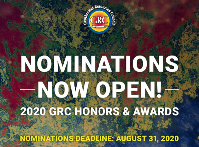 GRC invites nominations for its annual GRC Geothermal Honors & Awards