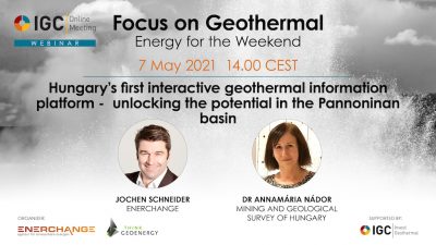 Webinar – Hungary’s interactive geothermal platform, May 7, 2021