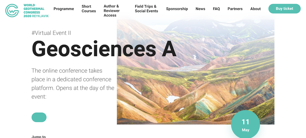Don’t miss the WGC2020+1 Geoscience days, May 11-12, 2021