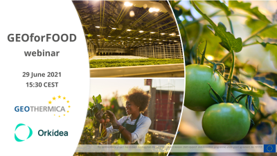 Webinar – Geothermal/ GEOforFOOD initiative, June 29, 2021