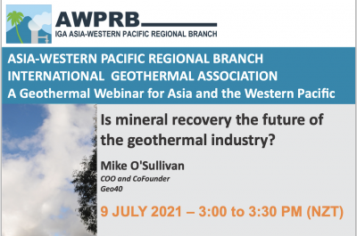 Webinar – Mineral recovery future of geothermal? July 9, 2021