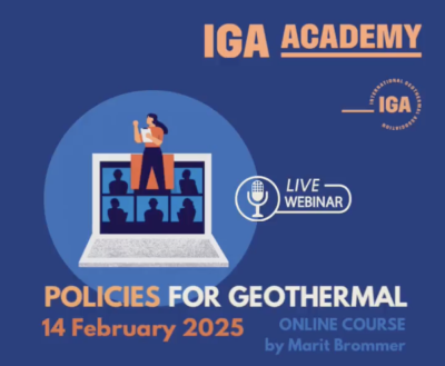 IGA Academy: Deep Dive Geothermal Policies & Regulations, Feb. 14, 2025