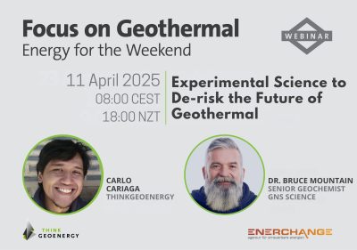 Webinar – Experimental geochemistry to de-risk geothermal, 11 April 2025