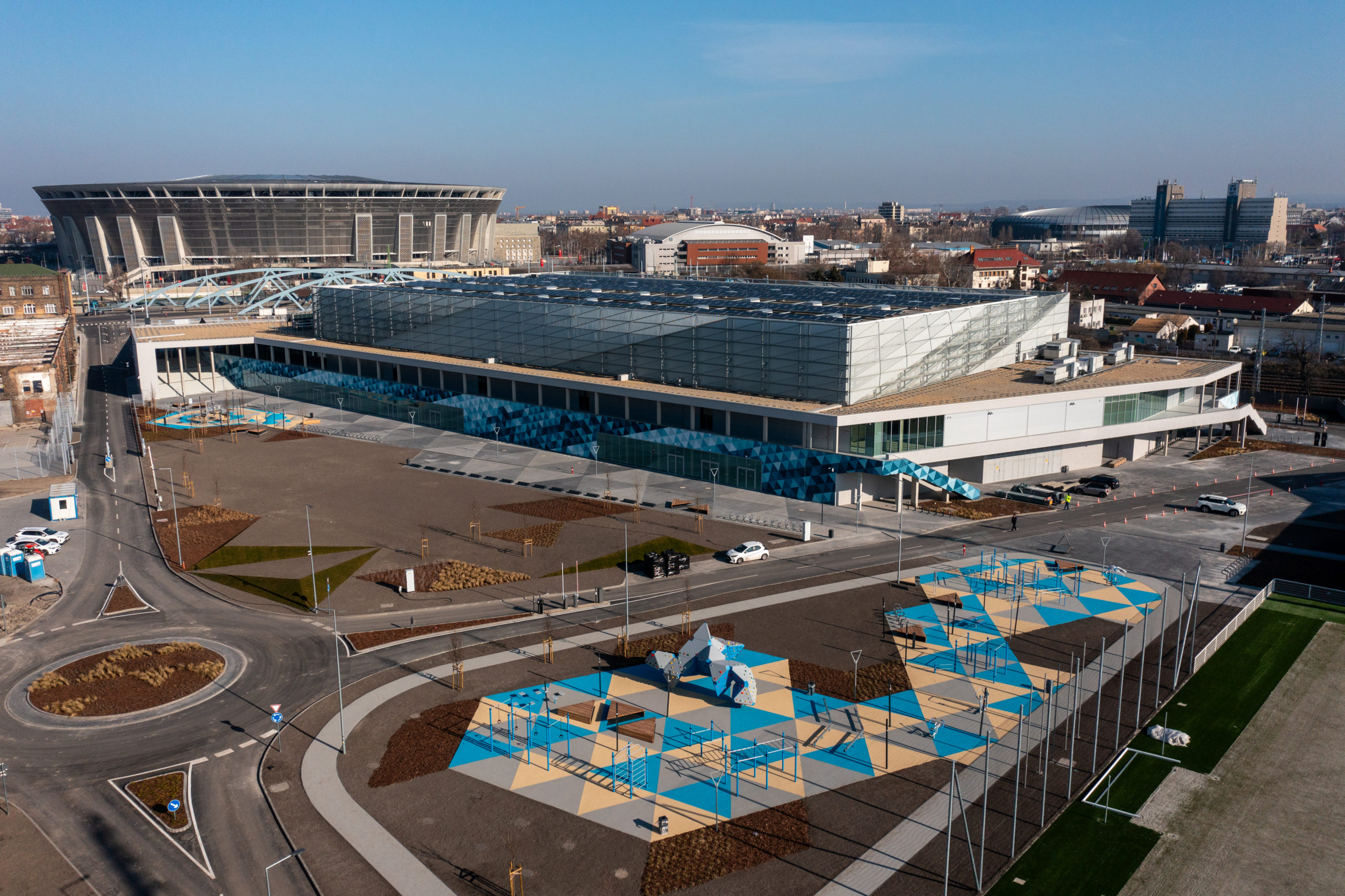 New sports park with geothermal heating completed in Budapest, Hungary