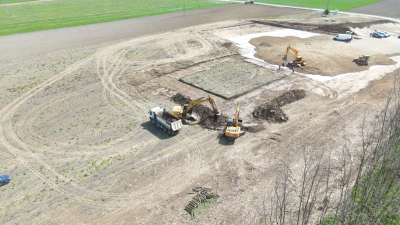 Site preparation ongoing for geothermal drilling in Osijek, Croatia